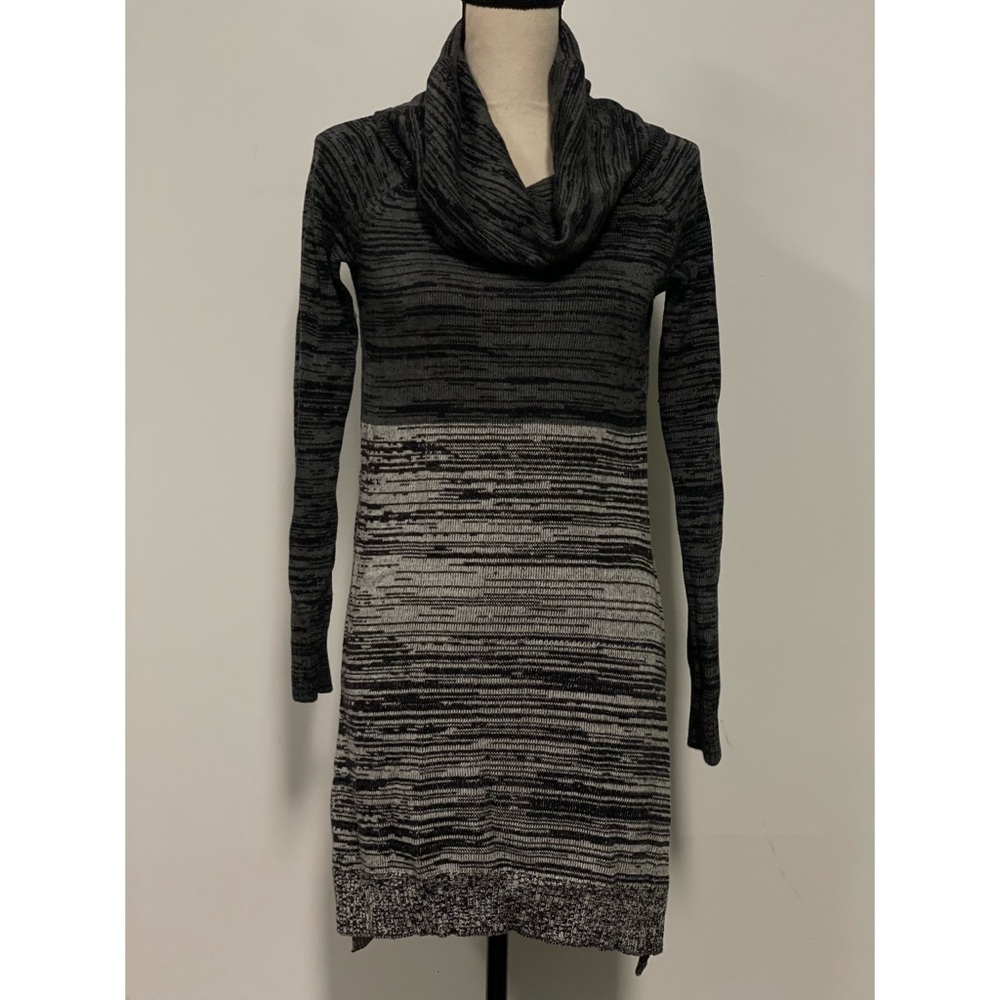 Express Cowl Neck Sweater Dress Gray Size S